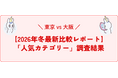 【2026年冬最新比較レポート】東京 vs 大阪！冬の美容整形「人気カテゴリー」調査結果を発表