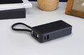 USB Type-Cケーブル一体型!これ1つで充電が完結する10000mAhモバイルバッテリー新登場