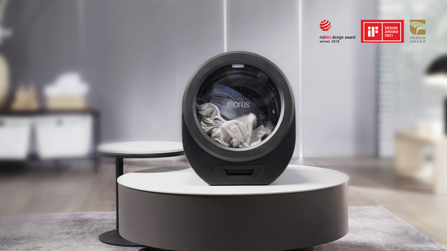 Morus Zero」超小型衣類乾燥機、洗練されたデザインと高い機能性を備え
