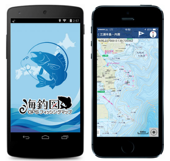 スマホアプリ初！「航海用電子参考図 newpec」を採用！ 本格派！海釣りマップアプリ『海釣図～GPSフィッシングマップ～』が新登場