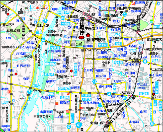 ＜「5万分の1」地図仕様見本＞