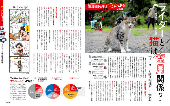 ＜ツーリングにゃっぷる２匹め＞