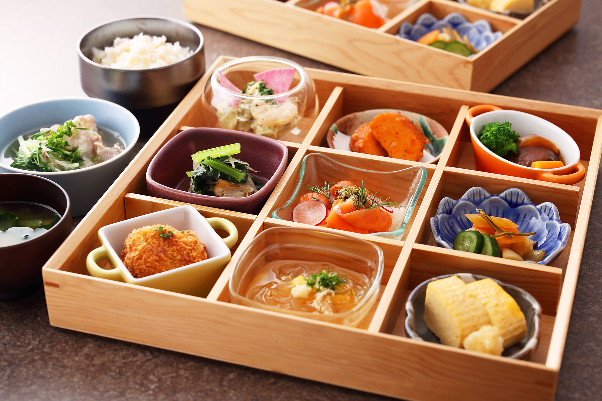 銀座朝食ラボ が7月1日グランドオープン 白ご飯がすすむ手作り 小鉢 がずらりと並ぶ 体験型朝食 ビュッフェを提供 株式会社アズフードシステムズのプレスリリース