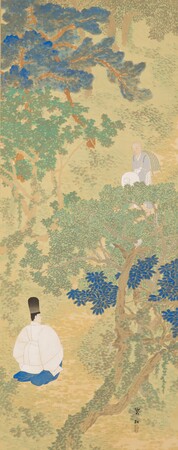 今村紫紅「宇津の山路」明治45(1912)静岡県立美術館蔵 今村紫紅「宇津の山路」明治45(1912)静岡県立美術館蔵