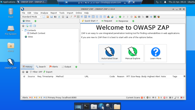 OWASP(TM) ZAP on Microsoft Azure