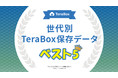 1TB無料の大容量ストレージ、TeraBoxにどんなデータを保存している？ユーザーアンケート結果を元に世代別ランキングを発表