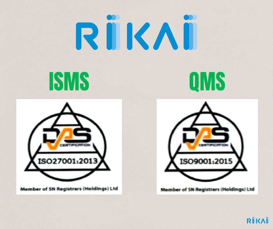 Rikaiの開発拠点が品質管理 Iso 9001 2015 および情報セキュリティ管理 Iso Iec 27001 2013 認証を取得 Rikai株式会社のプレスリリース