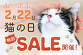【2月22日 猫の日限定!】猫用品全品12％OFFセール開催。新商品「にゃんウォール」をはじめ、爪とぎ・ペットベッド・ペット食器など人気猫アイテムをお得にお求めいただけます。