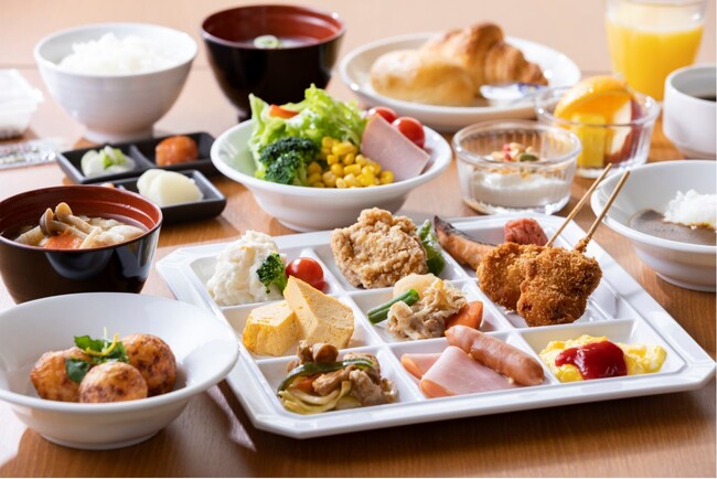 朝食ビュッフェ盛り付け例 朝食ビュッフェ盛り付け例