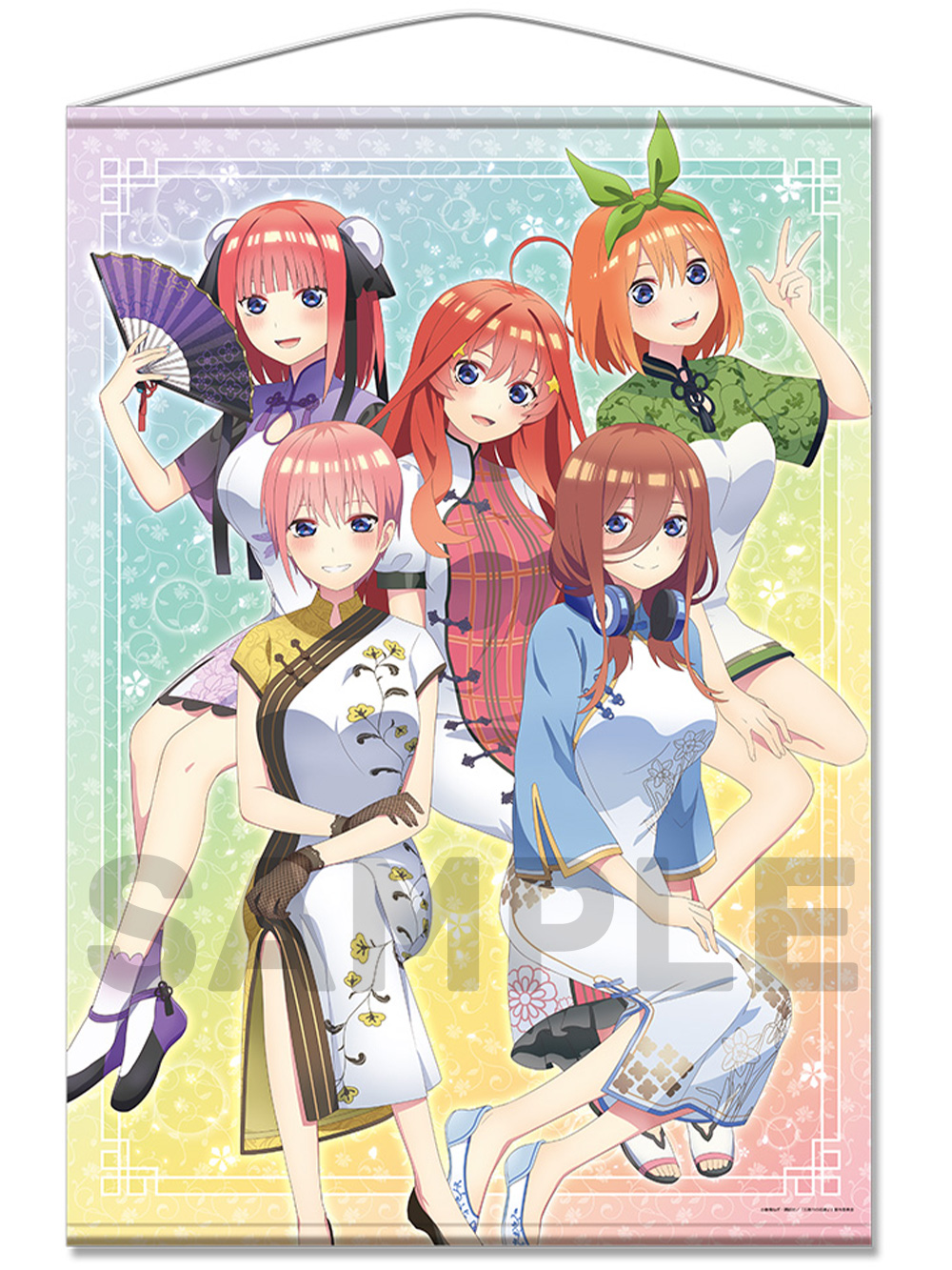 五等分の花嫁 5つ子がチャイナ服でおしゃれ 新規描き下ろしイラストを使用したグッズが登場 株式会社アズメーカーのプレスリリース