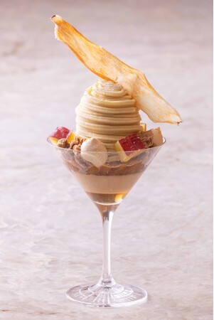 アールグレイ香るりんごとさつまいものパフェ アールグレイ香るりんごとさつまいものパフェ