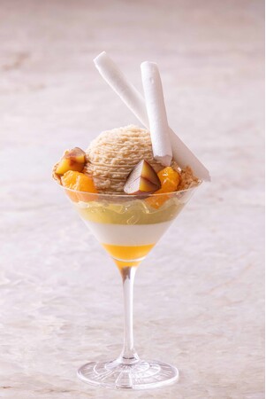 柑橘と玉露香る和栗パフェ 柑橘と玉露香る和栗パフェ