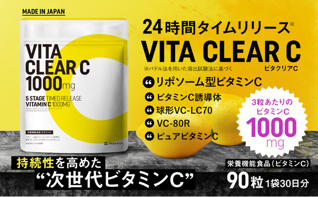 夏を乗り切るための栄養成分No.1は！？5種類のビタミンCを独自配合した新発想「ビタミンCサプリ」が誕生。｜株式会社イコリスのプレスリリース