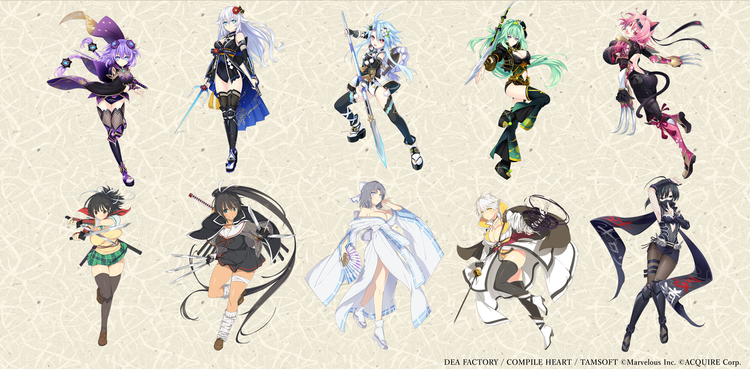 Playstation 4 閃乱忍忍忍者大戦ネプテューヌ 少女達の響艶 抽選はがきキャンペーン 景品に等身大パネル追加 アイディアファクトリー株式会社のプレスリリース