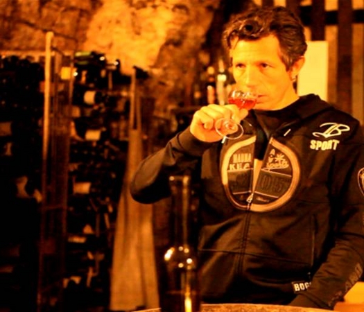 エドワール氏の自宅にあるワインセラー