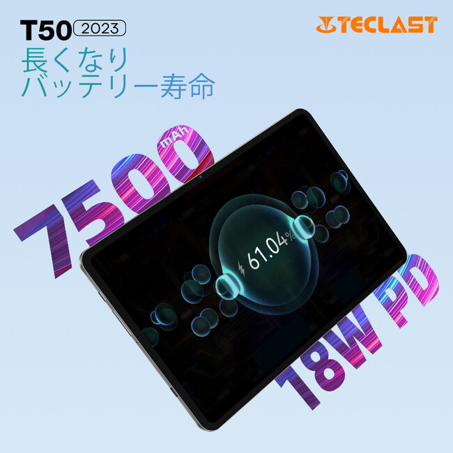 グレードアップ！Teclast 2023年ニューバージョンタブレット「T50 