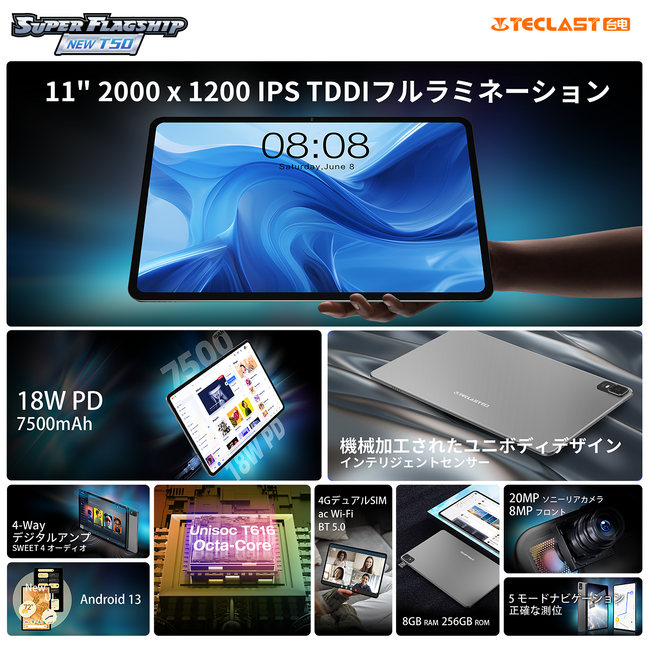 新品登場】Teclastニューバージョンの「T50」はAmazonで販売します。新