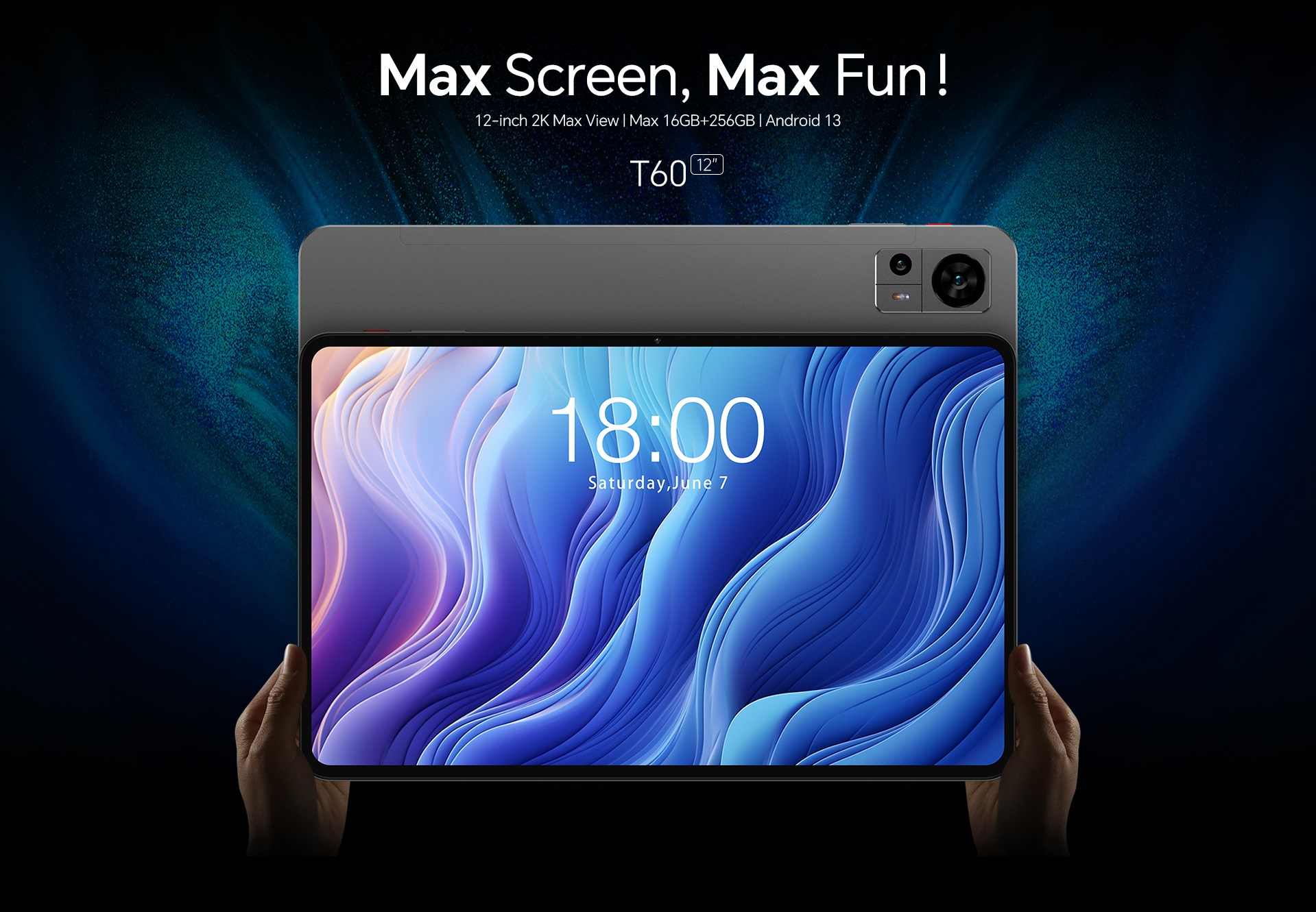 Teclast最初12インチ大画面タブレット「T60」を紹介、Android 13＆2K