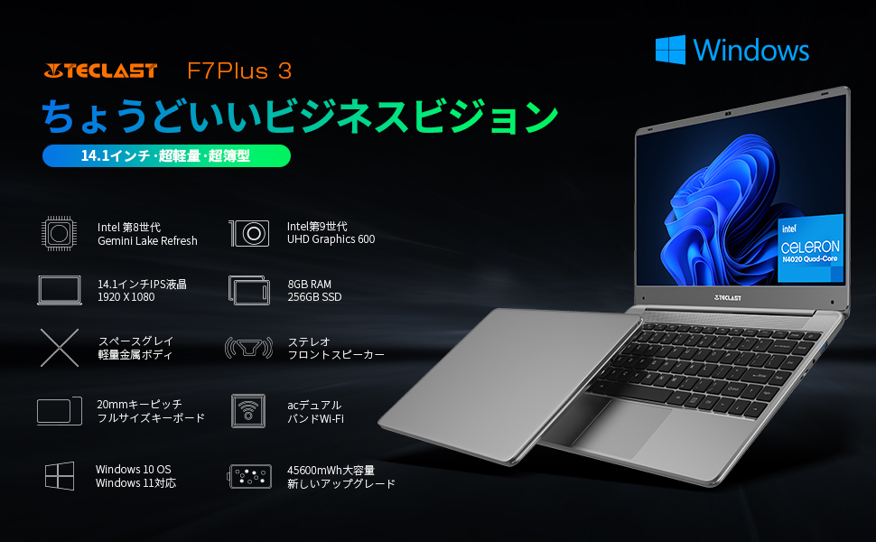 Teclast【F7 PLUS3】入荷完了、4月28日から大割引クーポン配布中