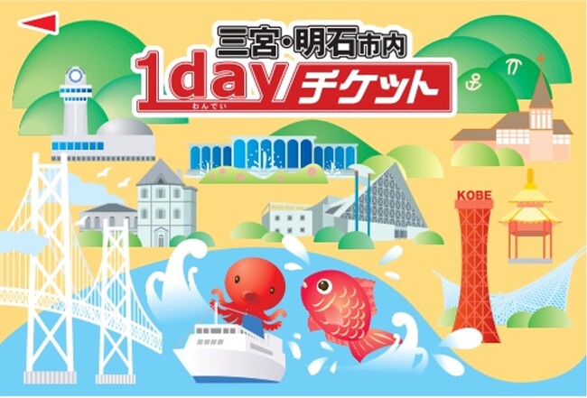 三宮・明石市内1dayチケット