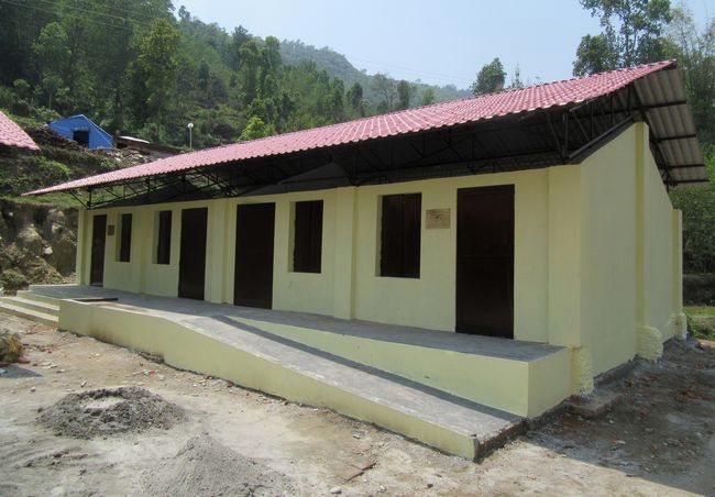  2015年4月に発生したの大地震後に完成した、5つめの校舎