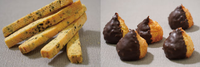 左：海のサブレ／右：ロッシェココナッツチョコレート