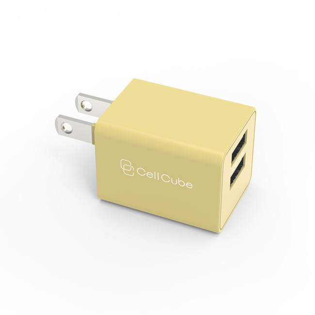 2ポートUSB A Charger 12W Share　支子(kuchinashi)　 （JANコード：4582586410153）