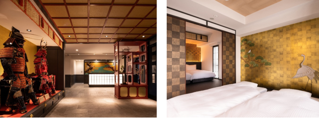 『MIMARU大阪 心斎橋NORTH』 1Fロビーフロア、コンセプトルーム「殿の間」 『MIMARU大阪 心斎橋NORTH』 1Fロビーフロア、コンセプトルーム「殿の間」