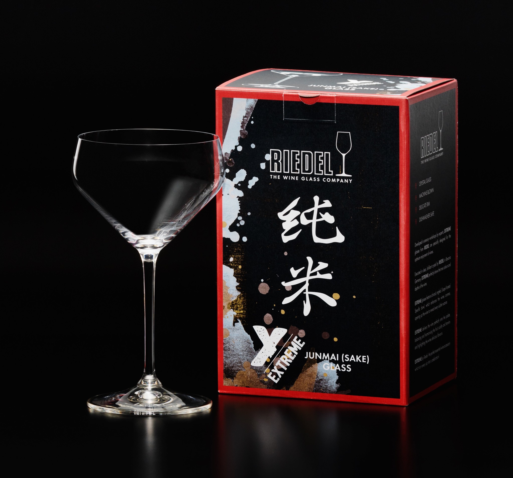 純米酒に特化したグラス形状を約8年かけて開発。リーデル『純米