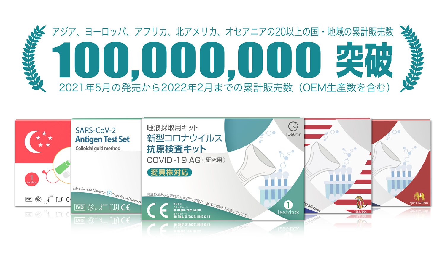 新型コロナウイルス抗原検査キット累計販売数1億個突破 サイロフィ生命科学株式会社のプレスリリース