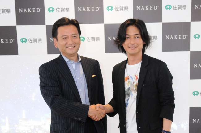 左：佐賀県知事・山口祥義氏、右：村松亮太郎（NAKED代表）