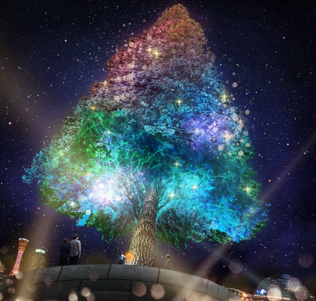 西畠清順発の世界一のクリスマスツリーproject 村松亮太郎が光の演出で参加 株式会社ネイキッドのプレスリリース