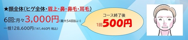 メンズスキンクリニック500円ヒゲ医療脱毛