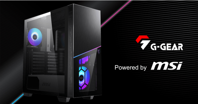 TSUKUMO】G-GEAR、MSIとの共同開発によるゲーミングPC「G-GEAR Powered