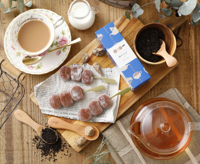 2023年11月15日　京都限定にて新発売の串わらび「ミルクティー」