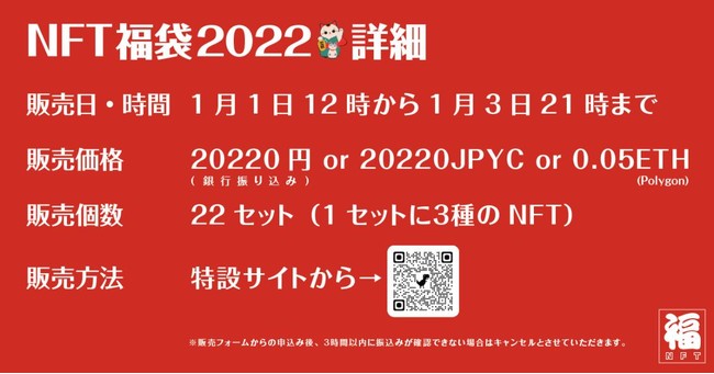 今回の技術提供で実現する「NFT福袋」について