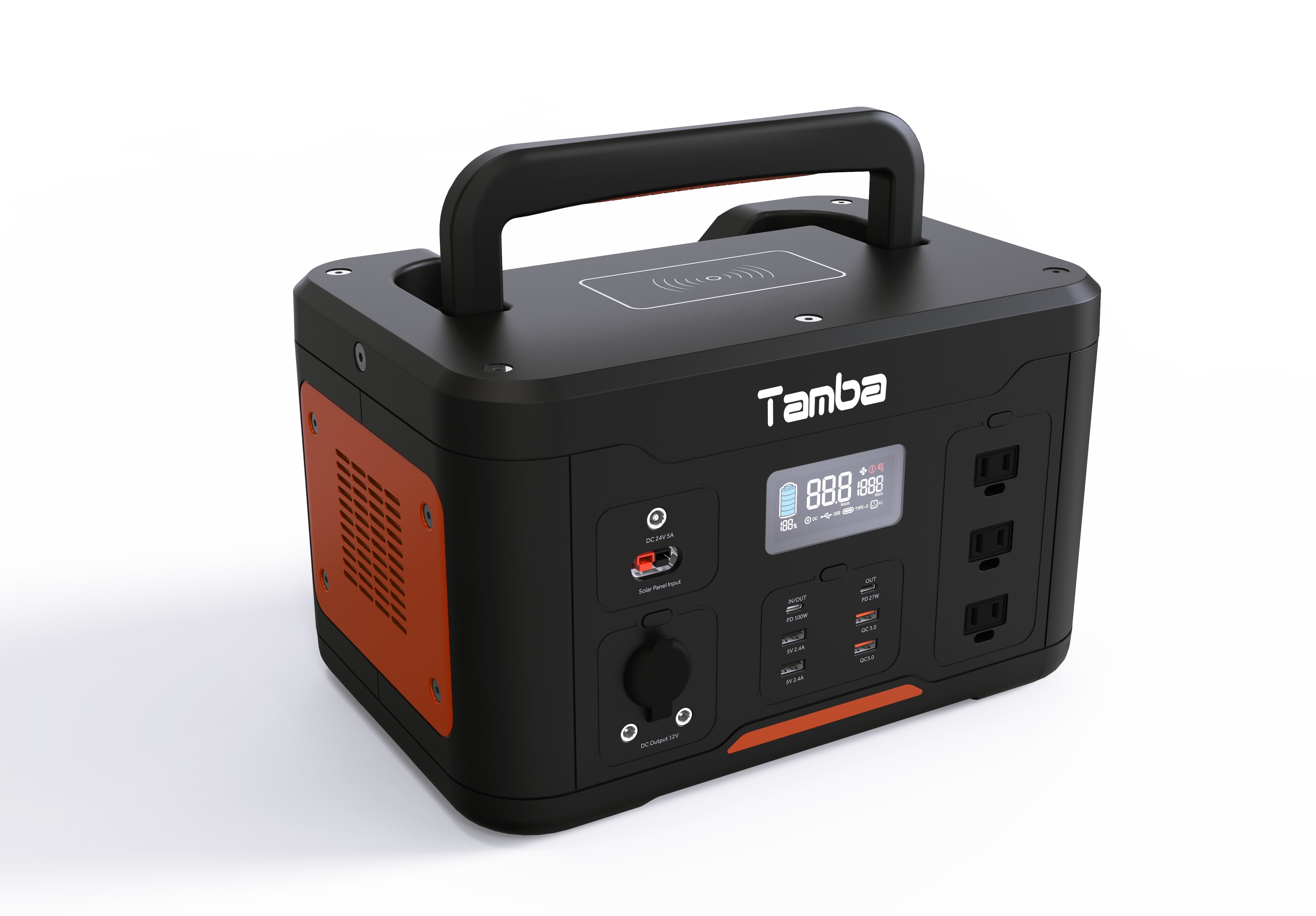 【美品】Audew ポータブル電源 オレンジ AUDEW ポータブル電源
