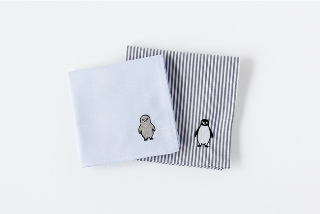 Suicaのペンギン刺繍ハンカチセット OLD-FASHIONED STORE TOKYO (グランスタ東京) ／2枚2,200円