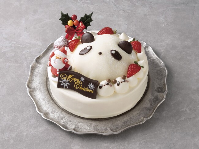 「親子パンダのクリスマスケーキ」（5,400円） ドルチェフェリーチェ（エキュート上野）