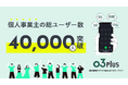 スマホで固定電話が使用できるクラウドPBX「03plus」 個人事業主の総ユーザー数が40,000人を突破