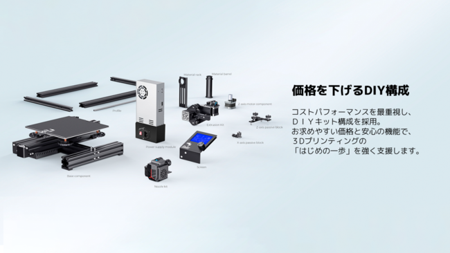 ３Dプリンタの入門機に最適な圧倒的高コスパ！DIY方式の「Creality 3D Ender-3 Neo」を発売！：時事ドットコム