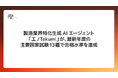 製造業界特化生成AIエージェント「工/Takumi」が、最新年度の主要国家試験13種で合格水準を達成。専門用語の理解と法規の把握を通じ、現場における実務有効性を実証