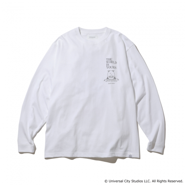 Tシャツ表「THE WORLD IS YOURS LS T」11,000円