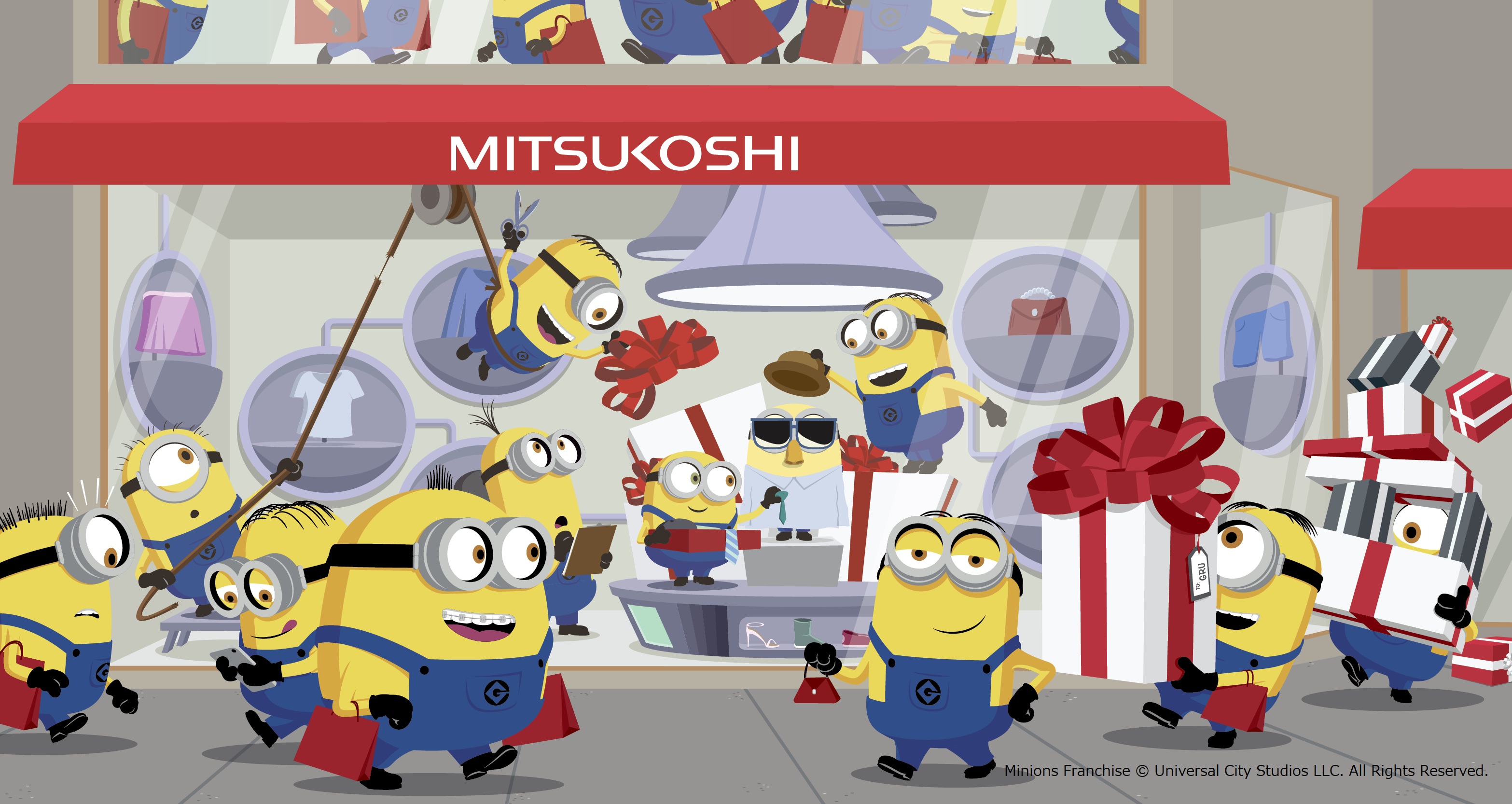 世界中で愛されるミニオンたちのキュートな商品が銀座三越にやってくる 銀座三越 Minions ミニオン ハチャメチャショッピング 株式会社 三越伊勢丹ホールディングスのプレスリリース