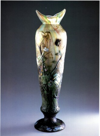 ドーム兄弟 花瓶《蜘蛛に刺草》1910年 ドーム兄弟 花瓶《蜘蛛に刺草》1910年