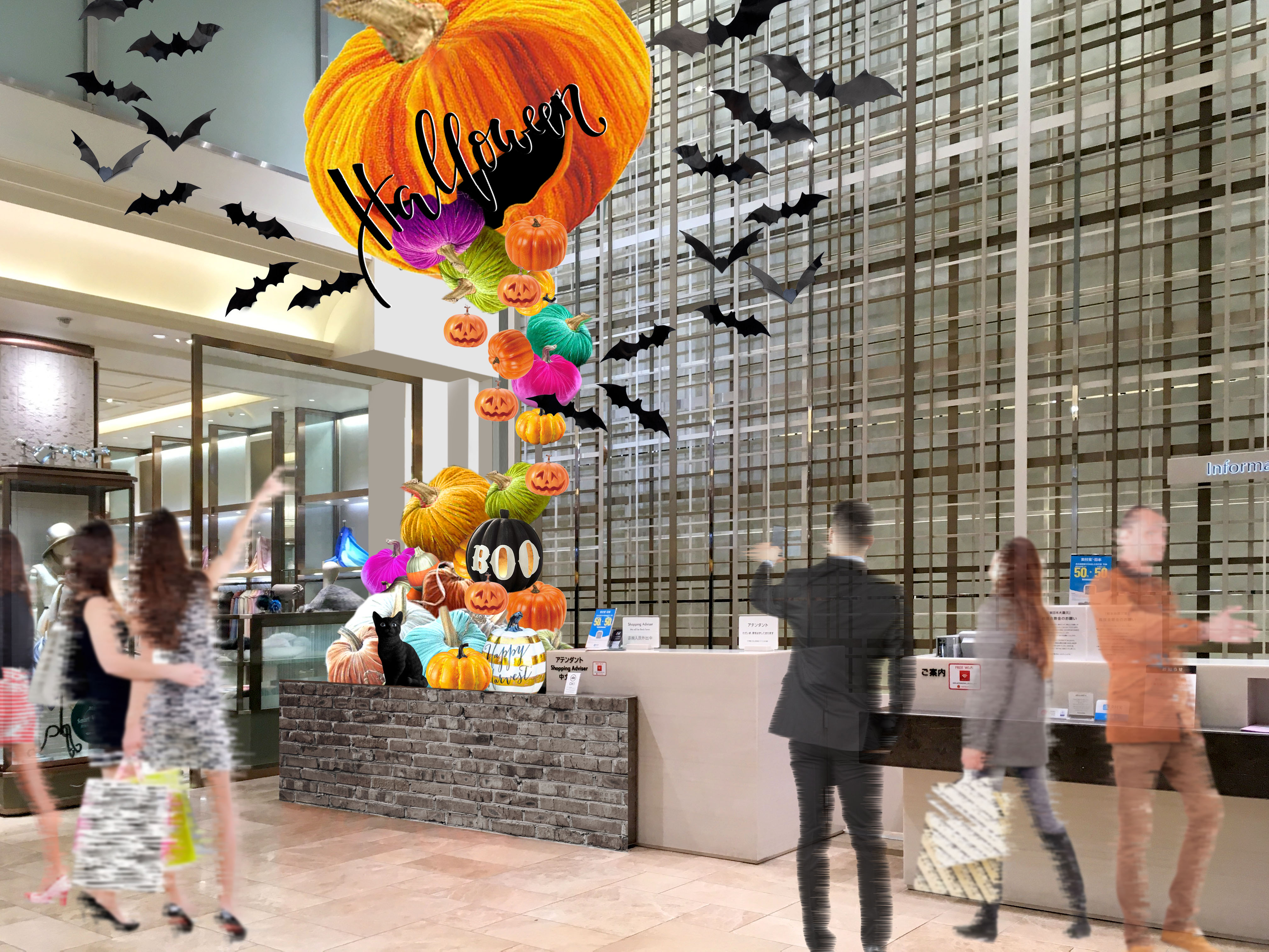 ハロウィンの館でモンスターたちと遊ぼう　！