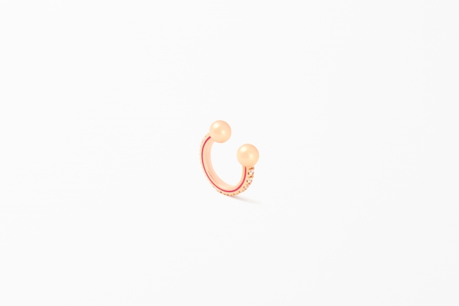 Comfy Ear Cuff（Pink Gold,White Dia,Red EPO）￥57,240