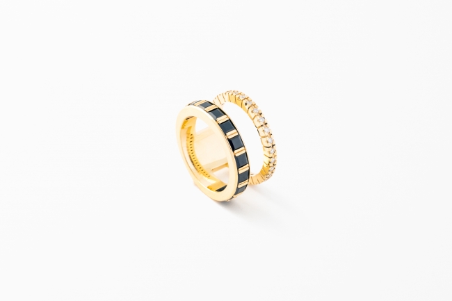 Alignment Ring（Yellow Gold,White Dia,Black Onyx）￥194,400