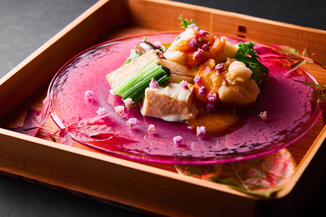 先付け(伊勢海老の生揚げ)