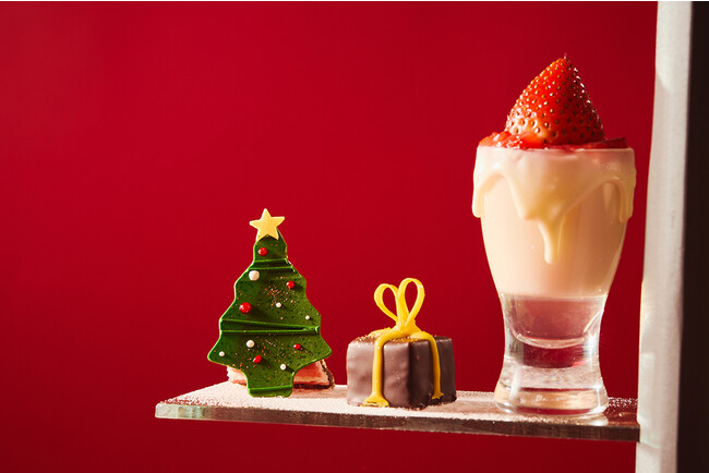 クリスマスツリー・プレゼントボンボンショコラ・キャンドルグラス クリスマスツリー・プレゼントボンボンショコラ・キャンドルグラス